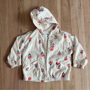Zara Girls Flower Windbreaker Jacket